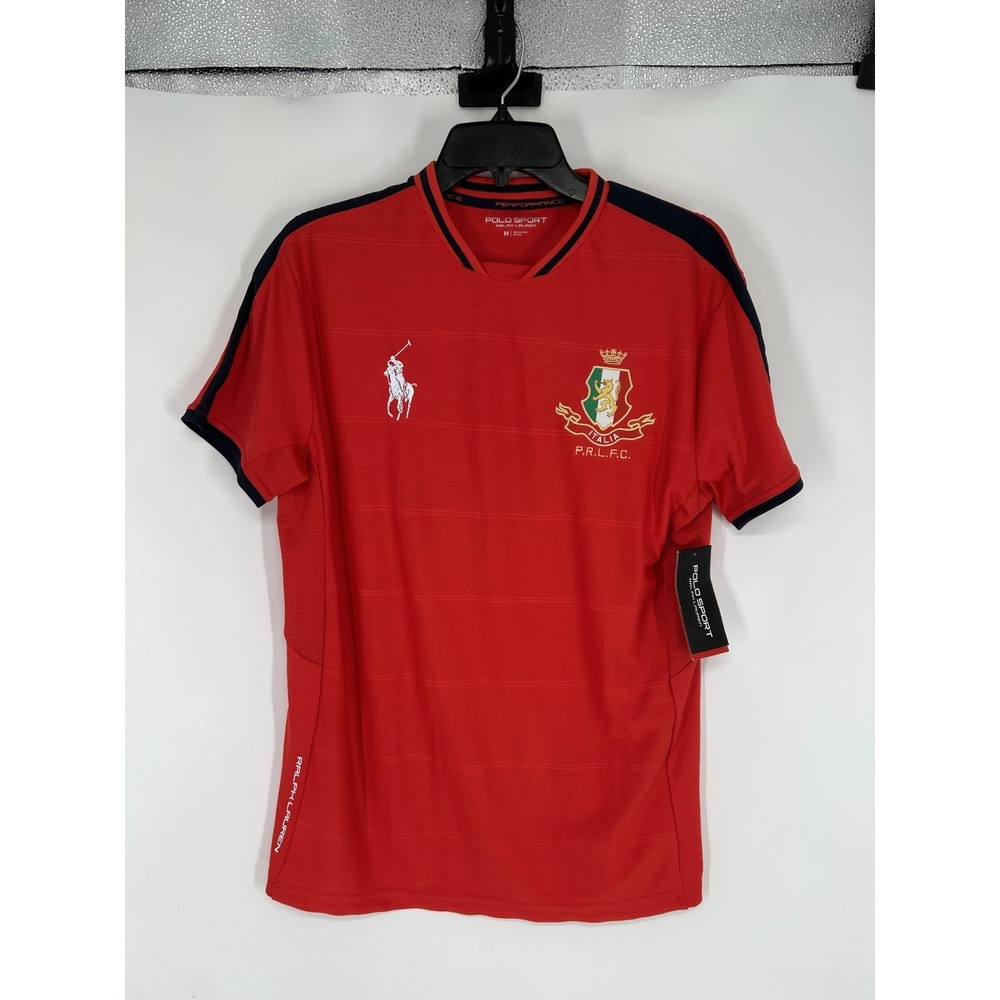 Polo Sport Ralph Lauren Italy Italia Performance Jersey Short Sleeve Mens Medium